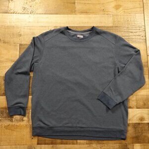 Duluth Trading Co Men’s Size 2XL Blue Crewneck Sweatshirt Polyester Cotton Blend